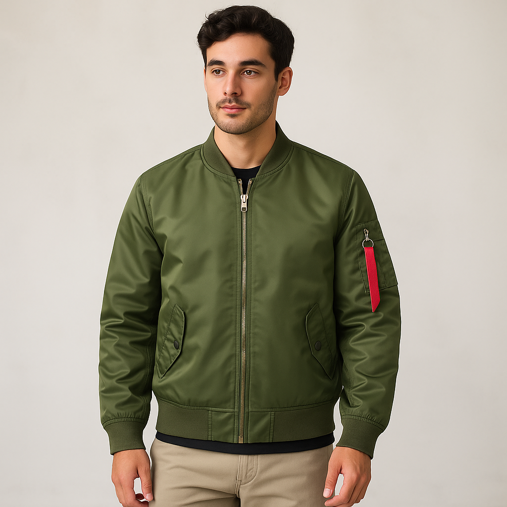Herren-Bomberjacke mit Frontreißverschluss - Louis