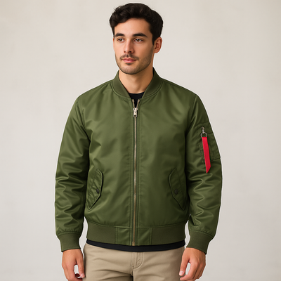 Herren-Bomberjacke mit Frontreißverschluss - Louis