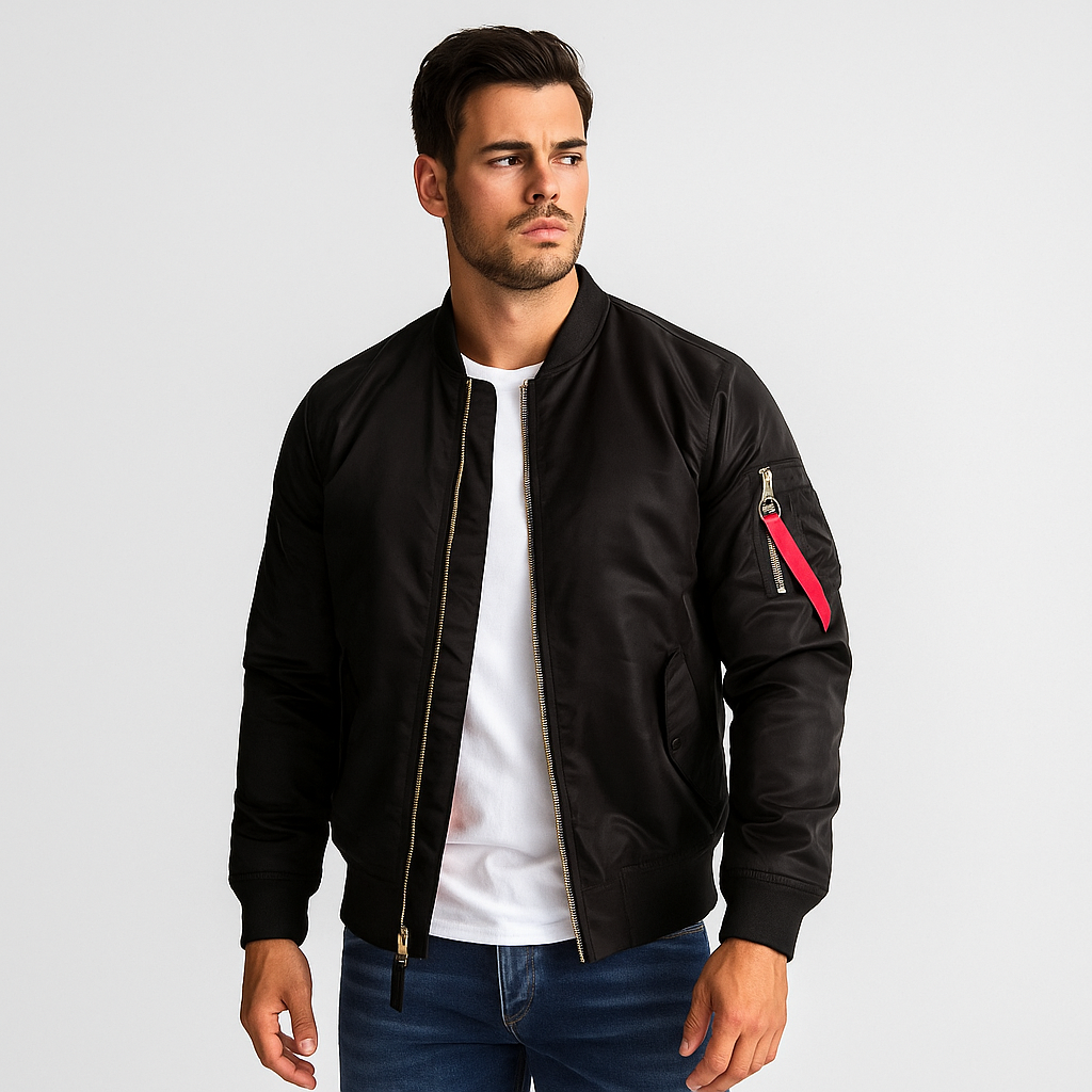 Herren-Bomberjacke mit Frontreißverschluss - Louis