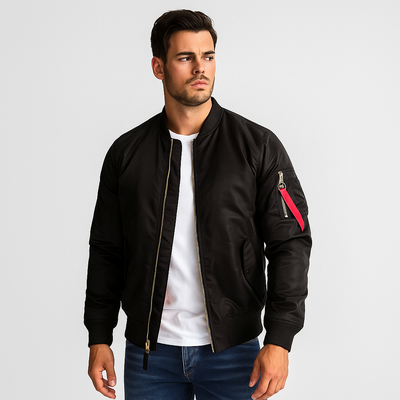 Herren-Bomberjacke mit Frontreißverschluss - Louis