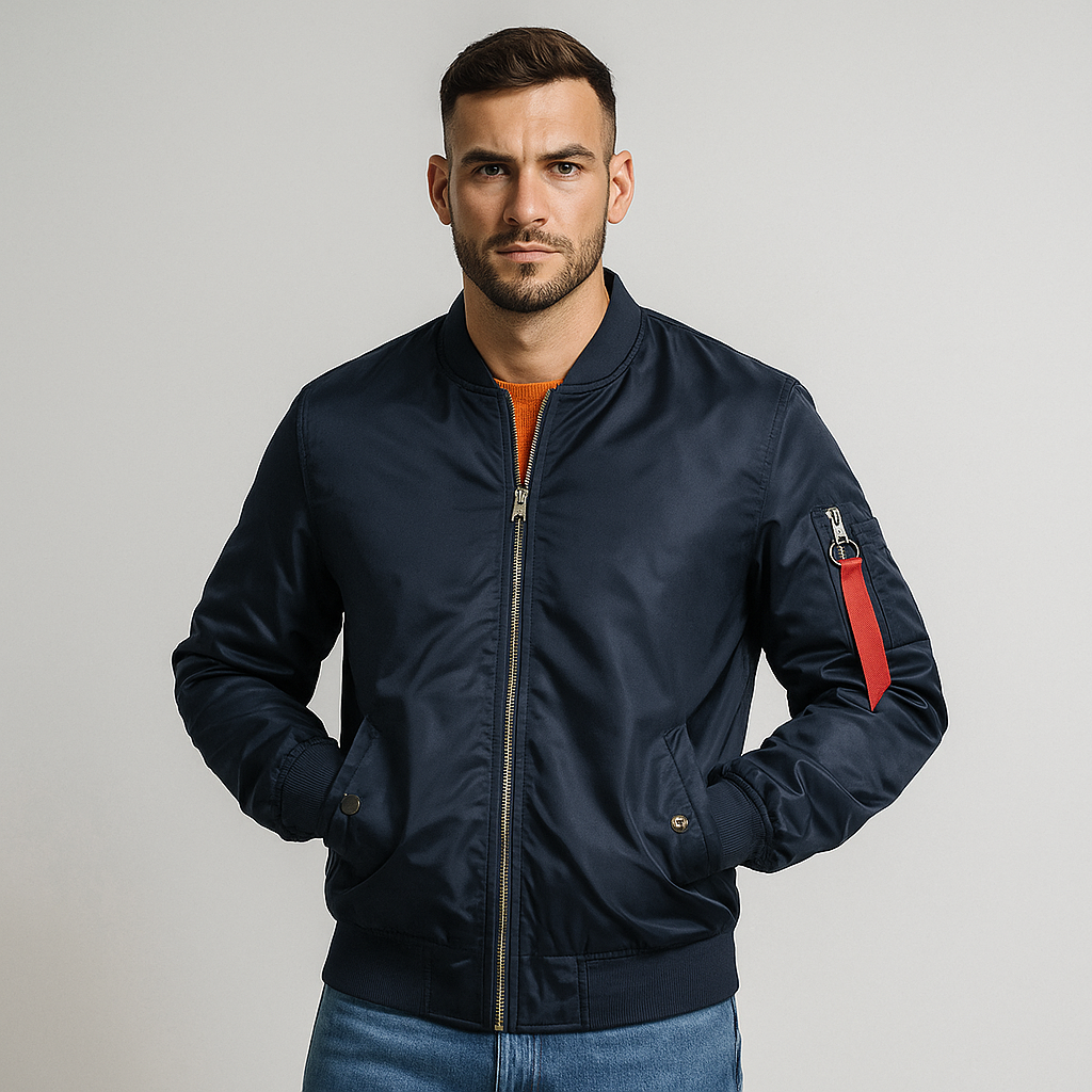 Herren-Bomberjacke mit Frontreißverschluss - Louis