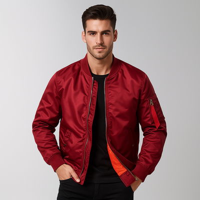 Herren-Bomberjacke mit Frontreißverschluss - Louis