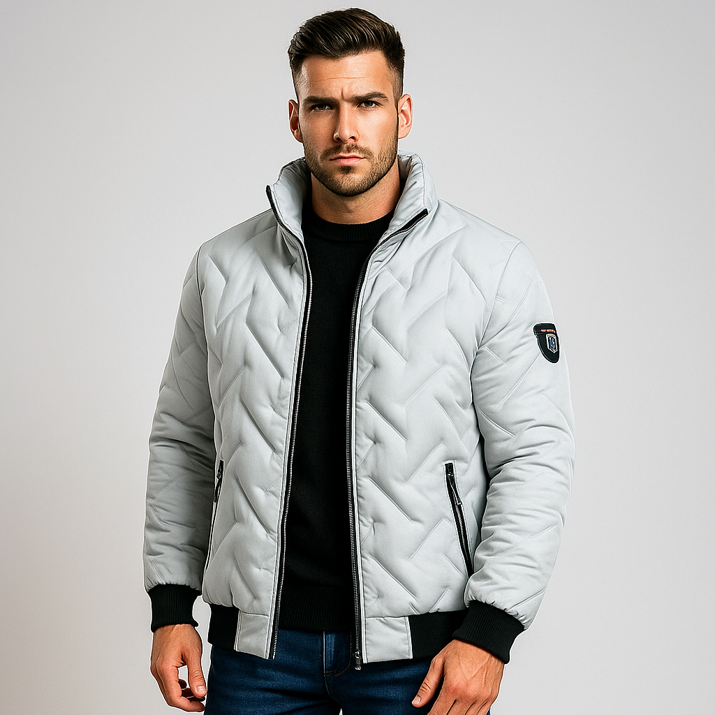 Herren Steppjacke mit Reißverschluss - Franco