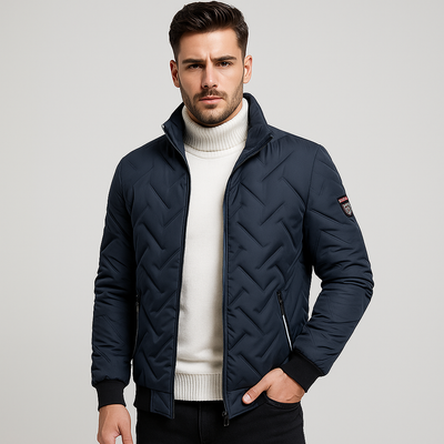 Herren Steppjacke mit Reißverschluss - Franco