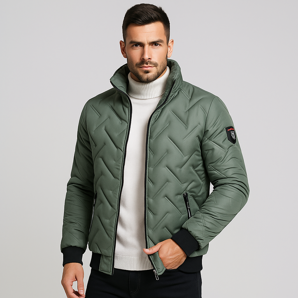 Herren Steppjacke mit Reißverschluss - Franco