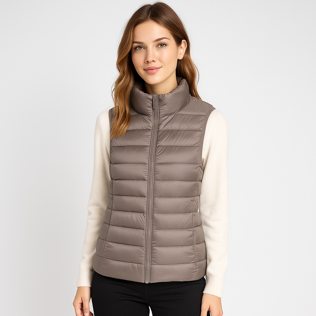 Moderne leichte Steppweste für Damen - Lydiane
