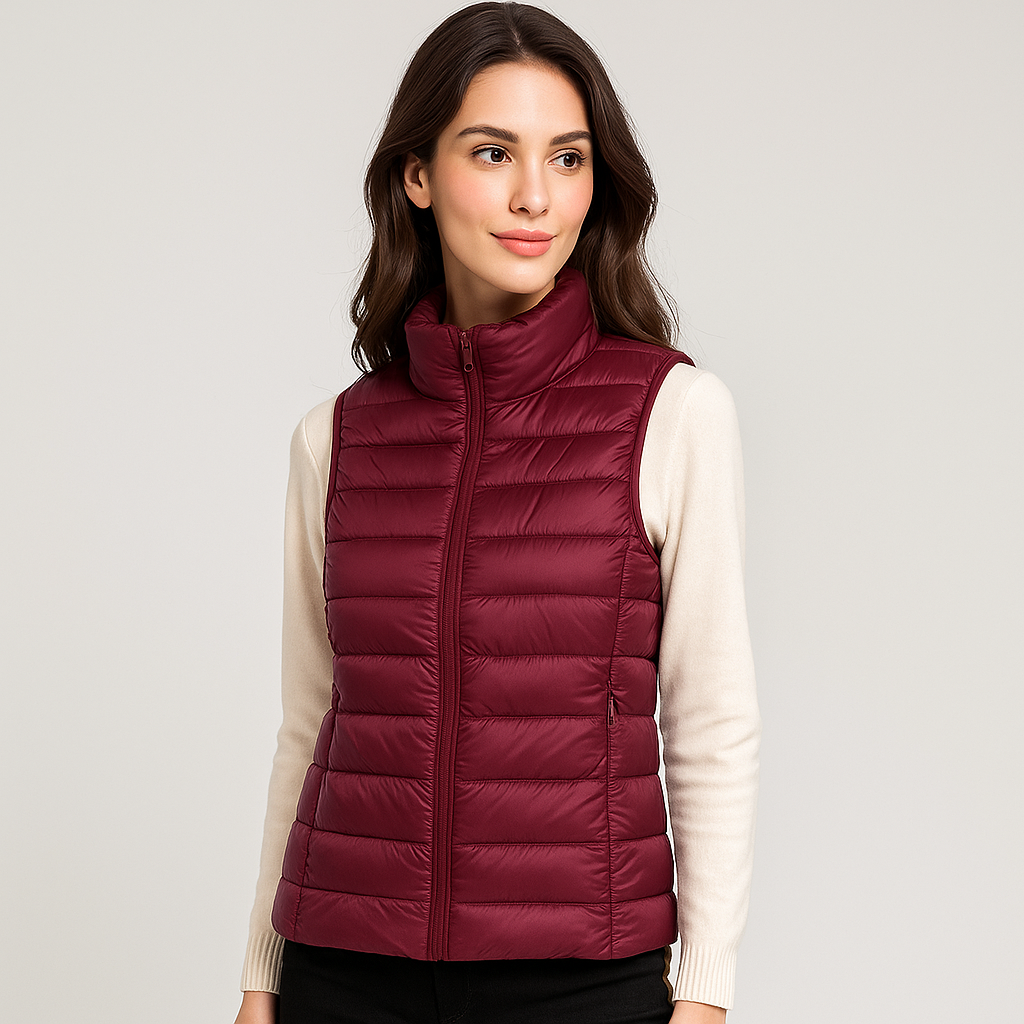 Moderne leichte Steppweste für Damen - Lydiane