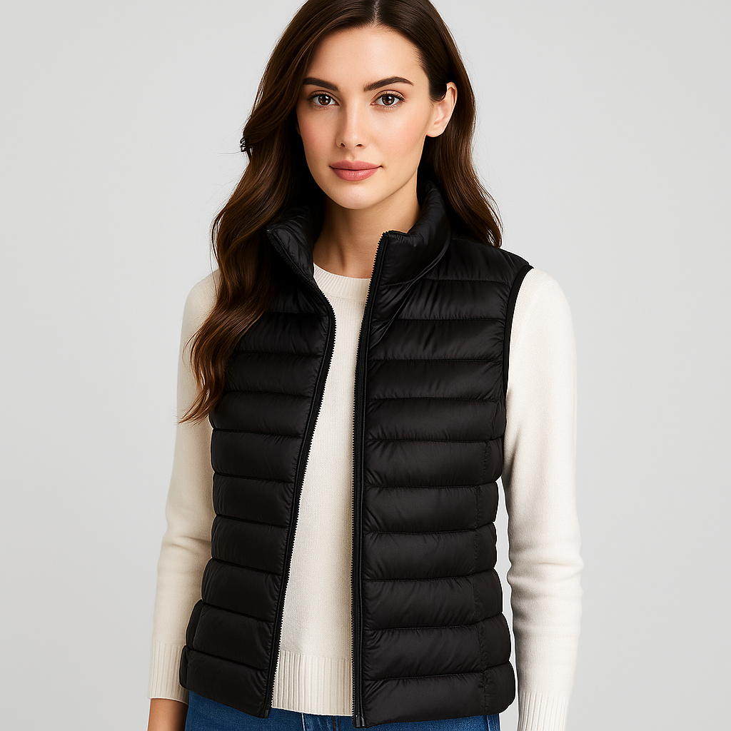 Moderne leichte Steppweste für Damen - Lydiane