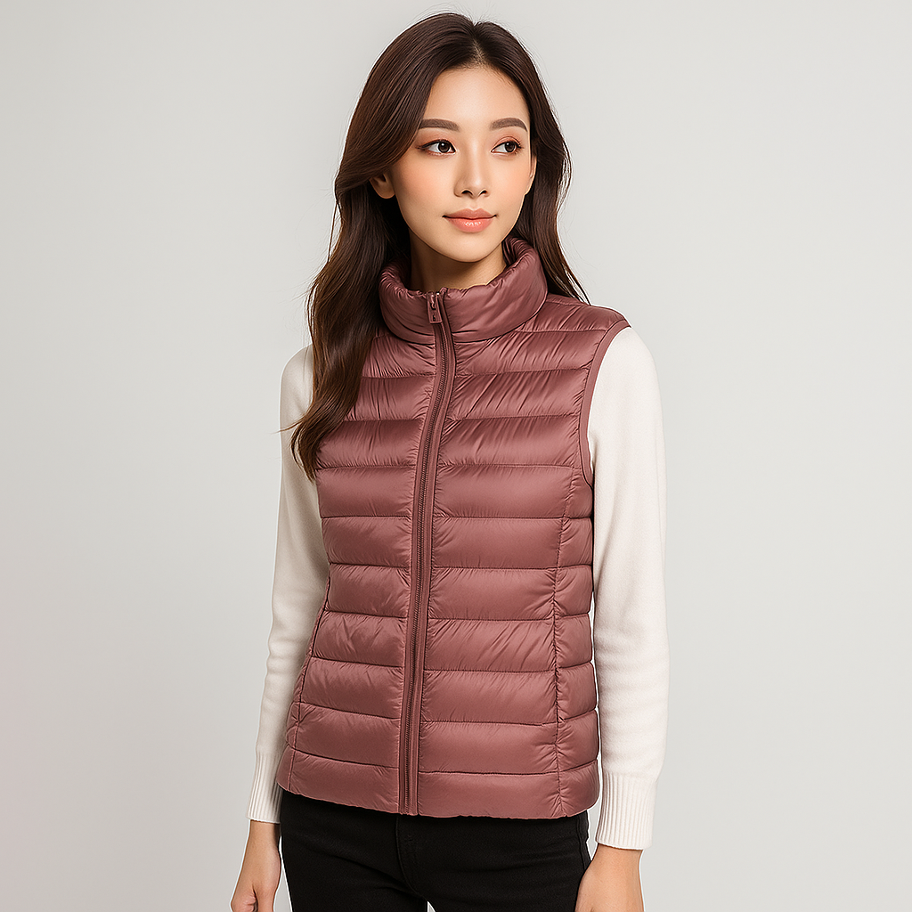 Moderne leichte Steppweste für Damen - Lydiane