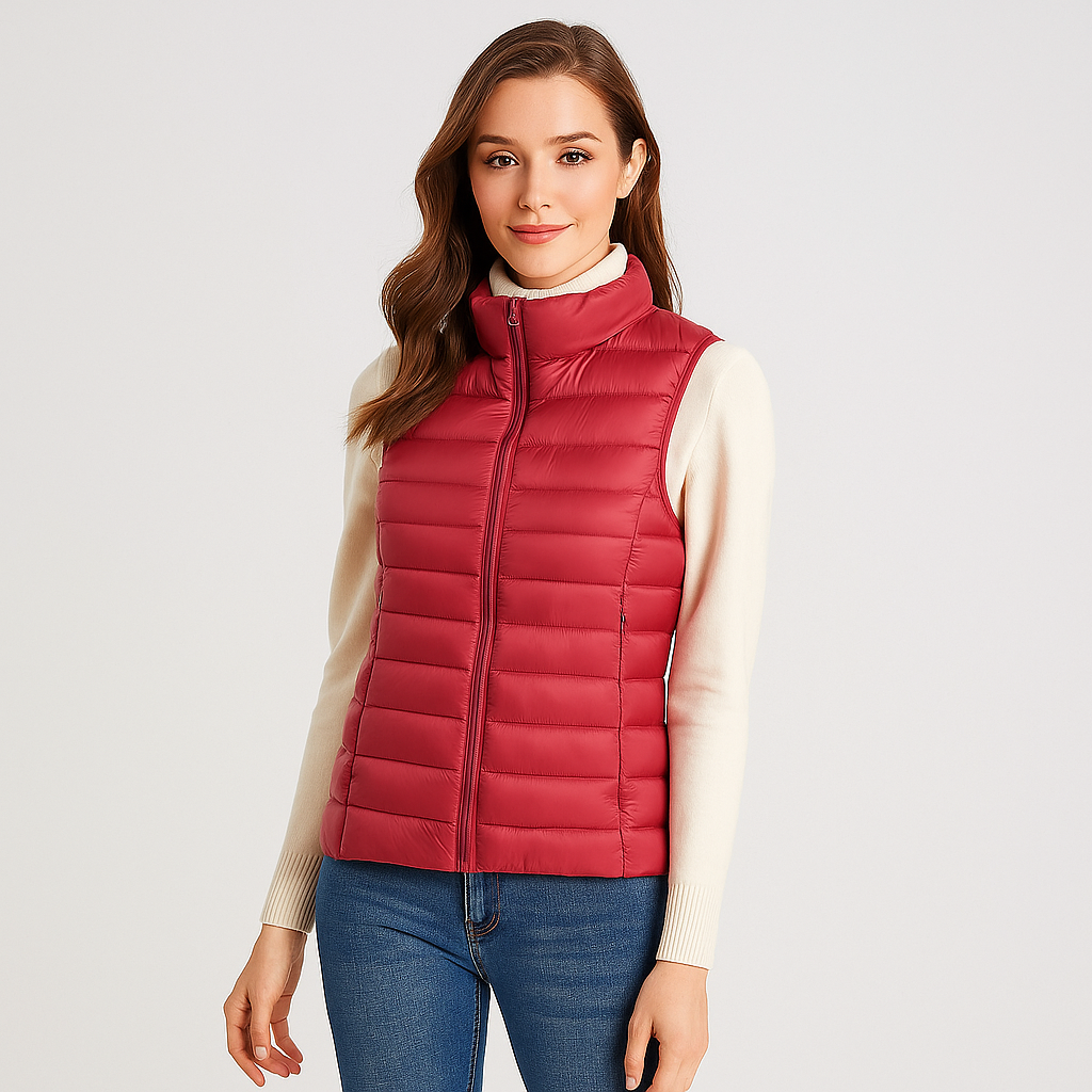 Moderne leichte Steppweste für Damen - Lydiane