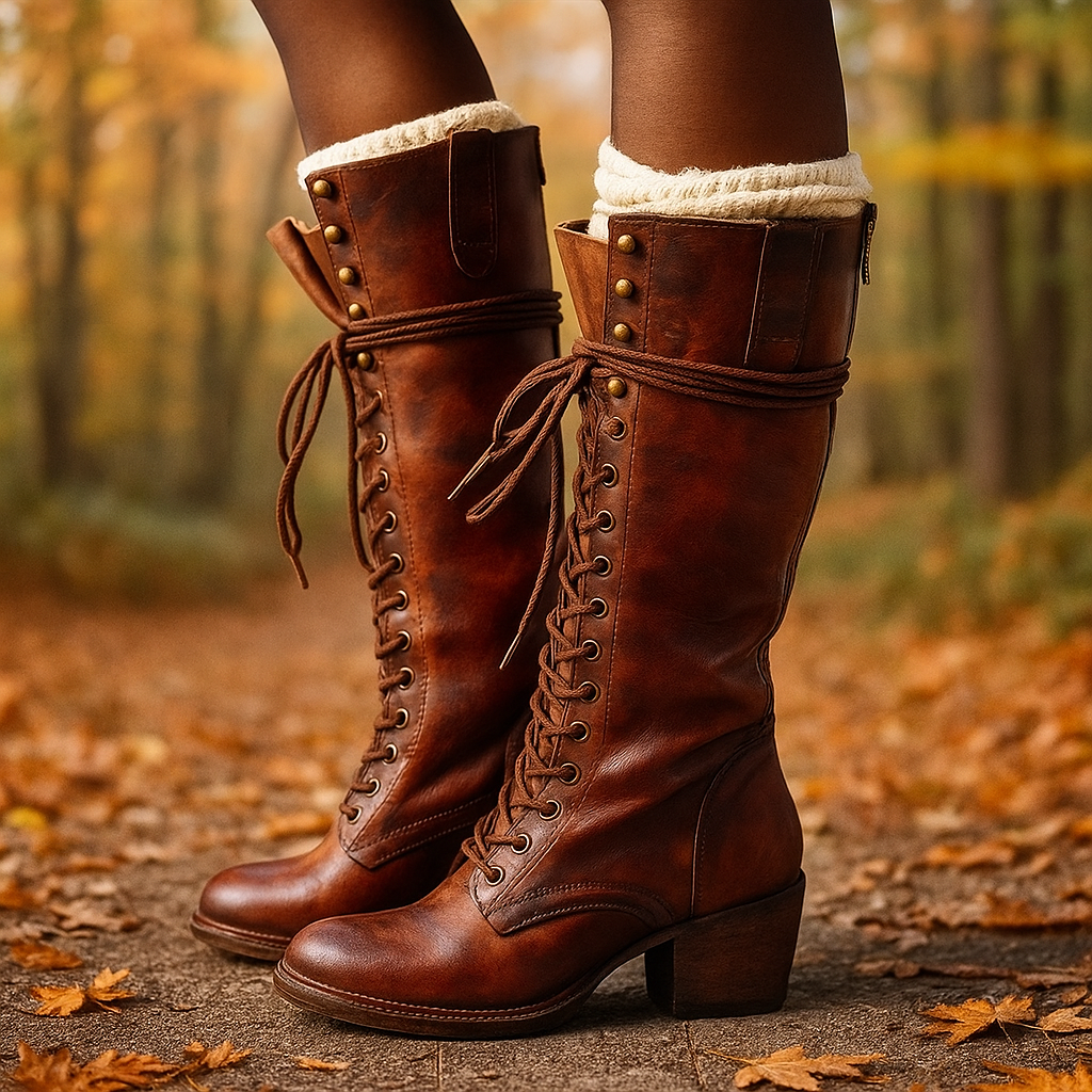 Hohe Schnürstiefel für Frauen - Pilar