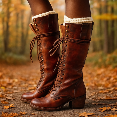 Hohe Schnürstiefel für Frauen - Pilar