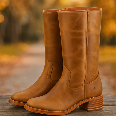 Hohe Damenstiefel im klassischen Stil - Saray