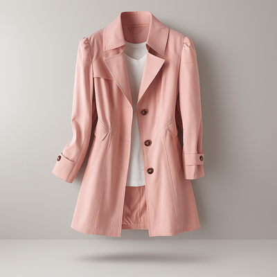 Klassischer Trenchcoat für Damen, eleganter Schnitt - Larissa