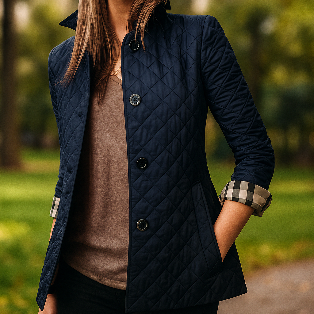 Leichte Steppjacke für Damen mit Knöpfen vorne - Milika