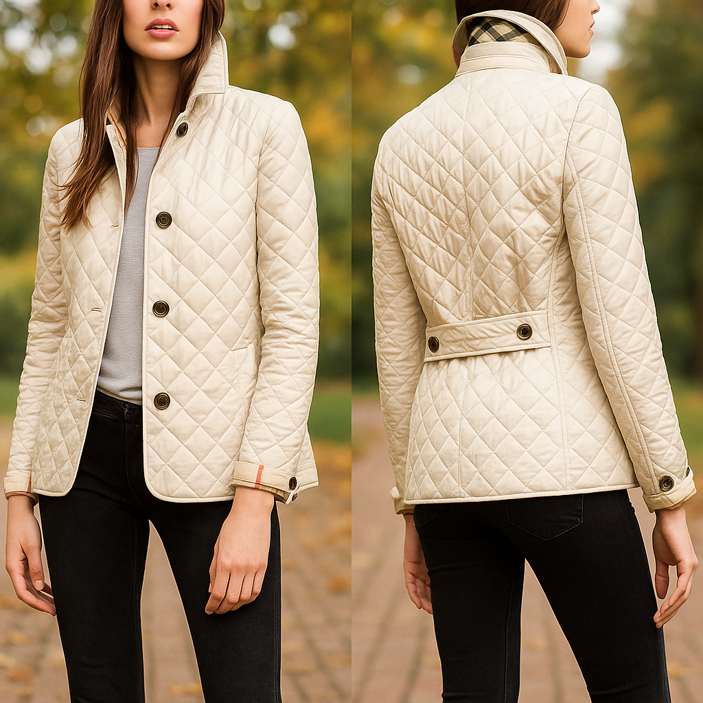Leichte Steppjacke für Damen mit Knöpfen vorne - Milika