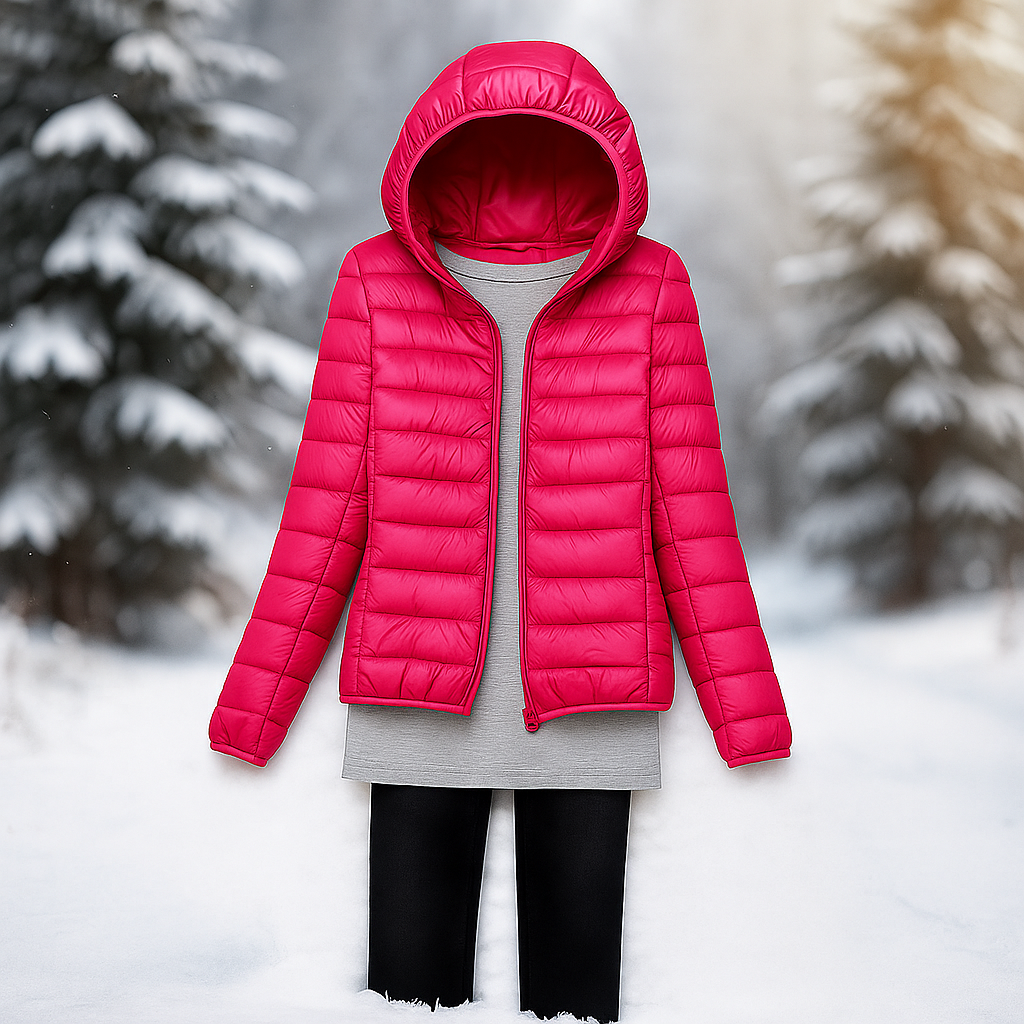 Leichte Steppjacke mit vielseitiger Kapuze - Nora