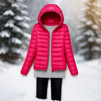 Leichte Steppjacke mit vielseitiger Kapuze - Nora