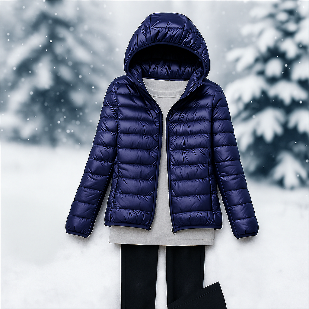 Leichte Steppjacke mit vielseitiger Kapuze - Nora