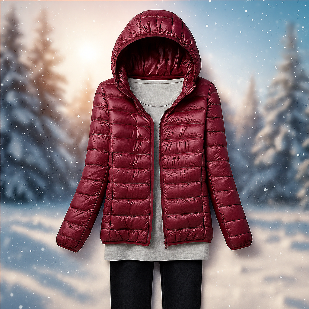 Leichte Steppjacke mit vielseitiger Kapuze - Nora