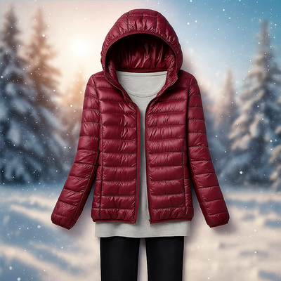 Leichte Steppjacke mit vielseitiger Kapuze - Nora