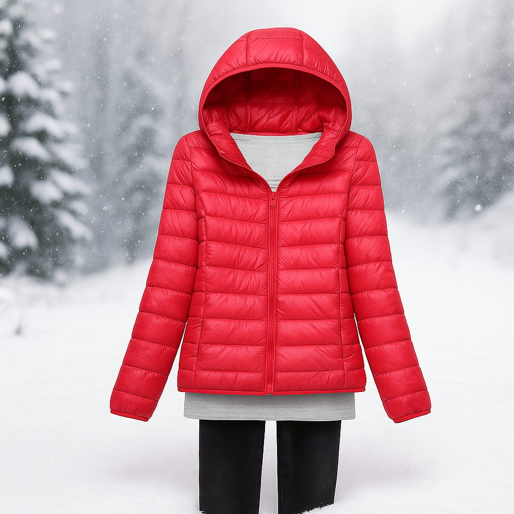 Leichte Steppjacke mit vielseitiger Kapuze - Nora