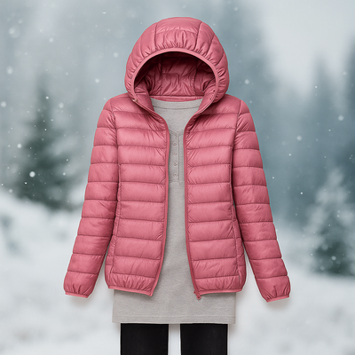 Leichte Steppjacke mit vielseitiger Kapuze - Nora