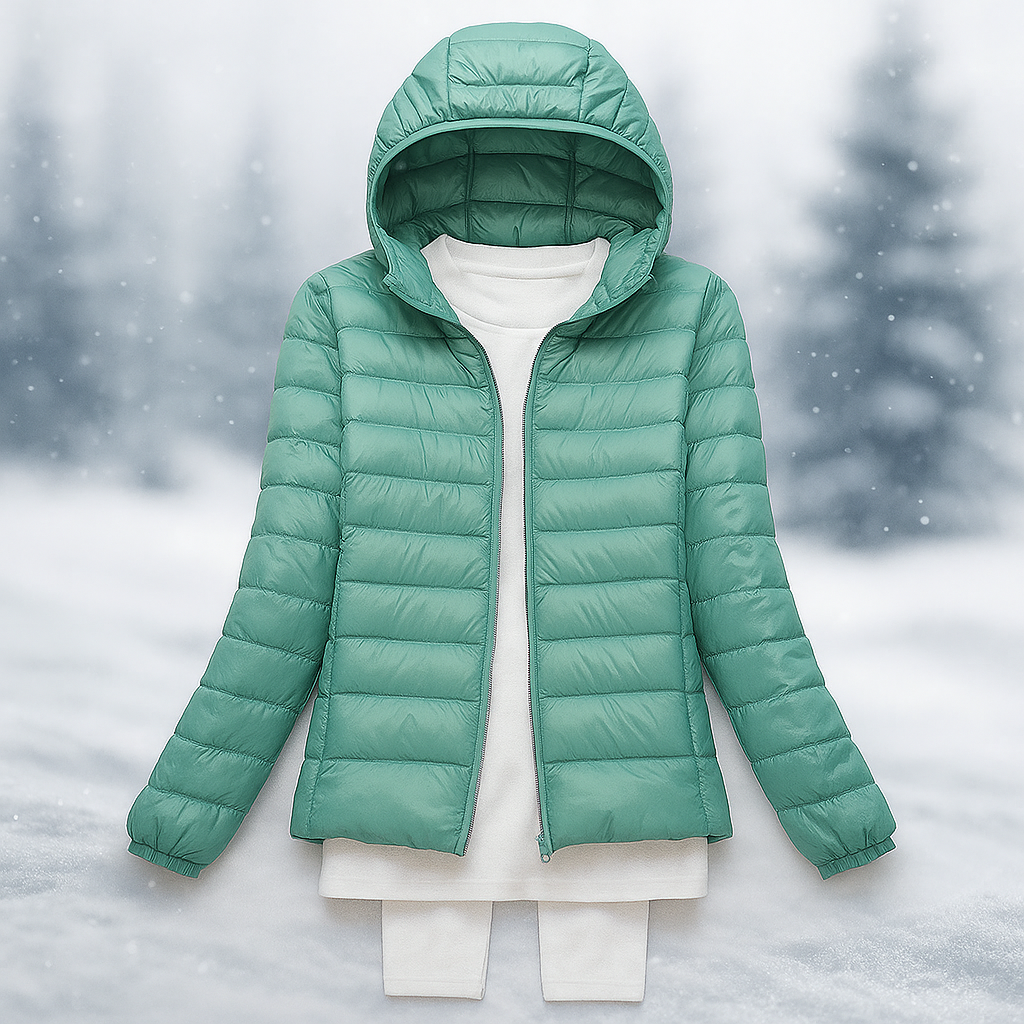 Leichte Steppjacke mit vielseitiger Kapuze - Nora