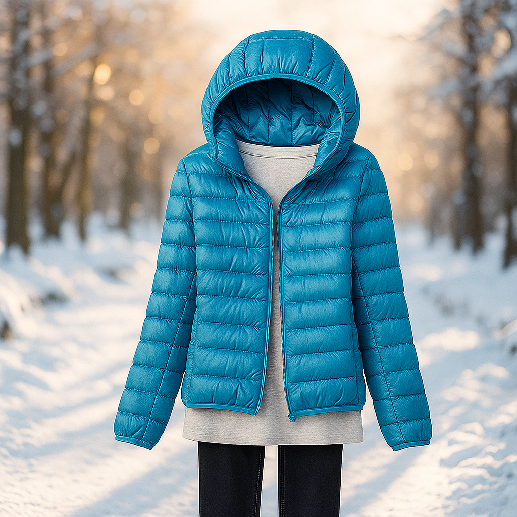 Leichte Steppjacke mit vielseitiger Kapuze - Nora