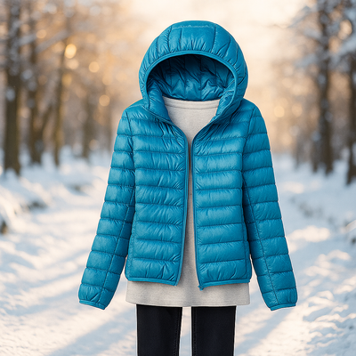 Leichte Steppjacke mit vielseitiger Kapuze - Nora