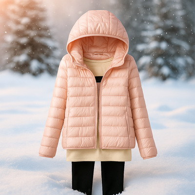Leichte Steppjacke mit vielseitiger Kapuze - Nora