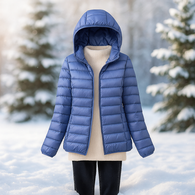 Leichte Steppjacke mit vielseitiger Kapuze - Nora