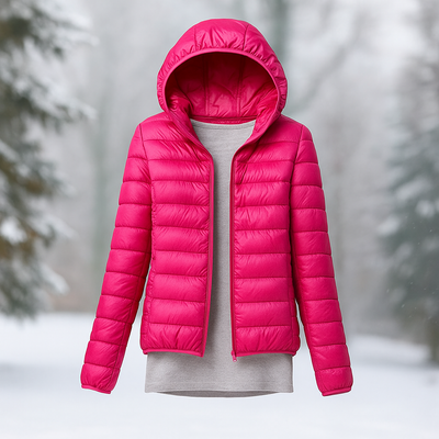Leichte Steppjacke mit vielseitiger Kapuze - Nora