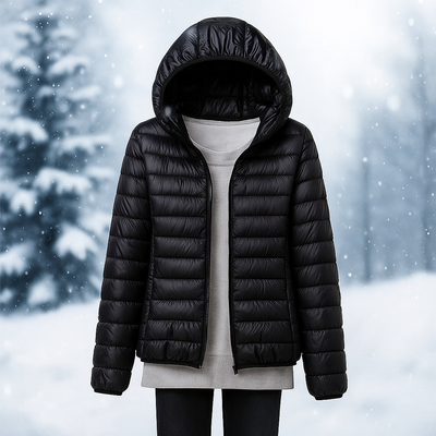 Leichte Steppjacke mit vielseitiger Kapuze - Nora