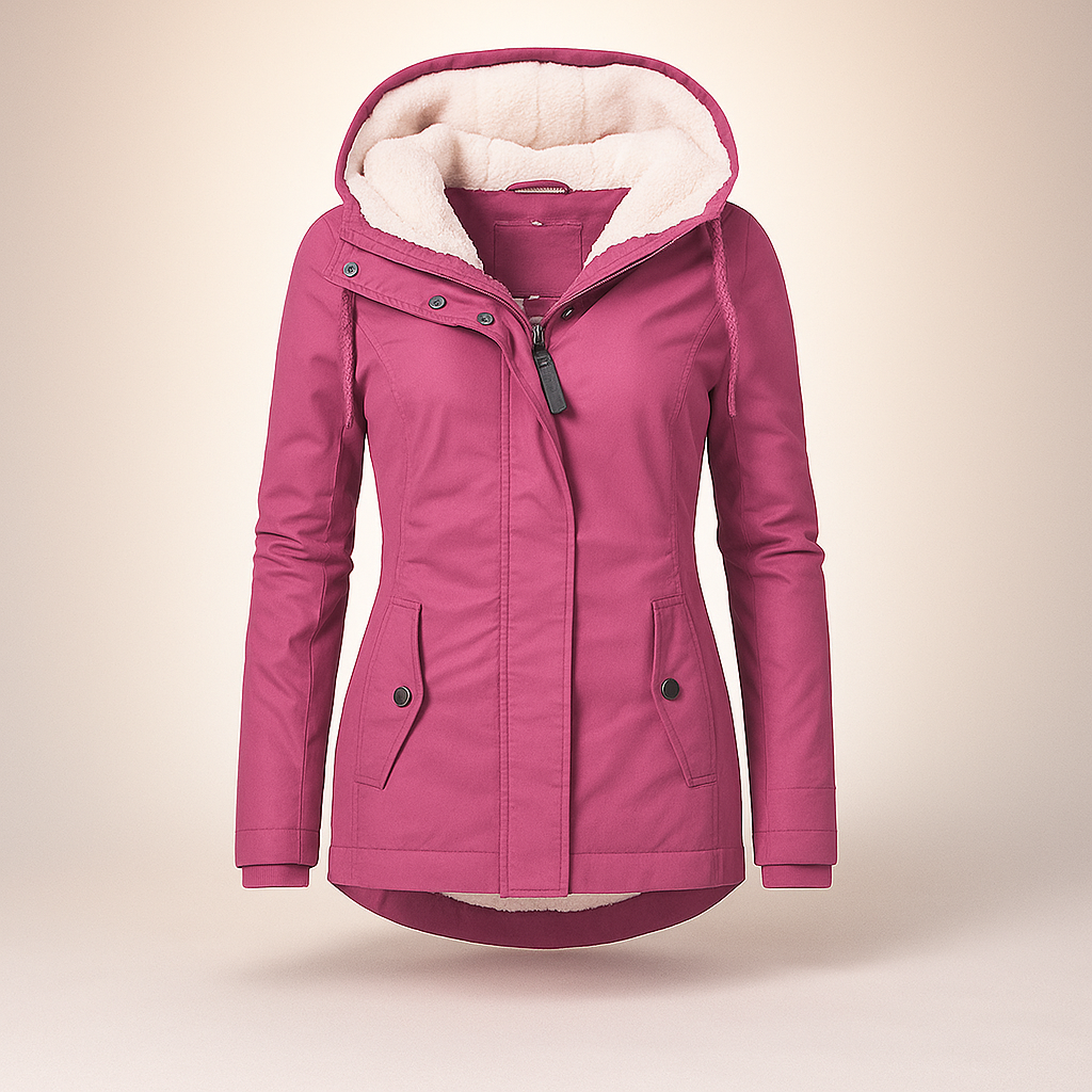 Fleecejacke mit verstellbarer Kapuze - Danna