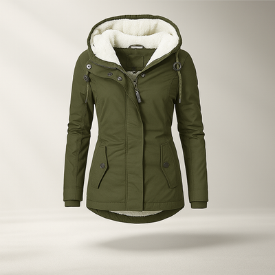 Fleecejacke mit verstellbarer Kapuze - Danna