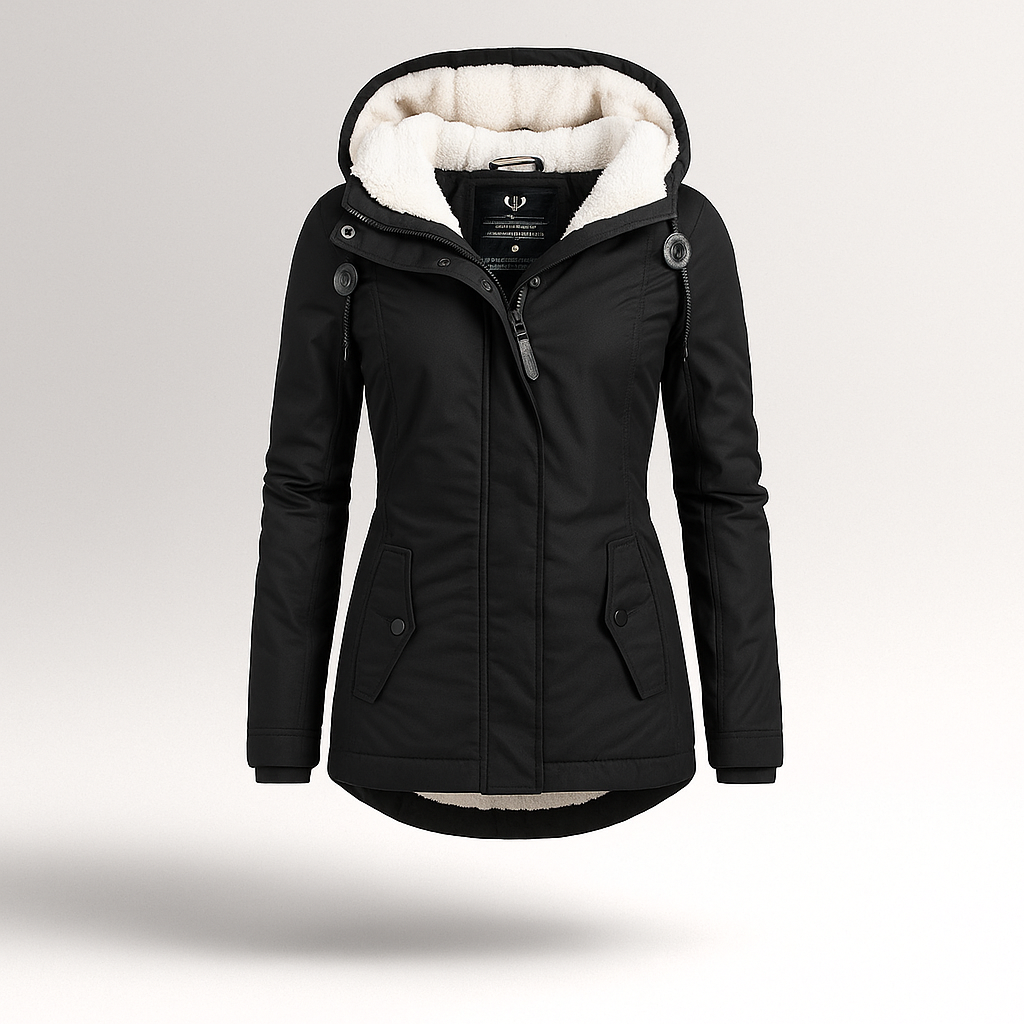 Fleecejacke mit verstellbarer Kapuze - Danna