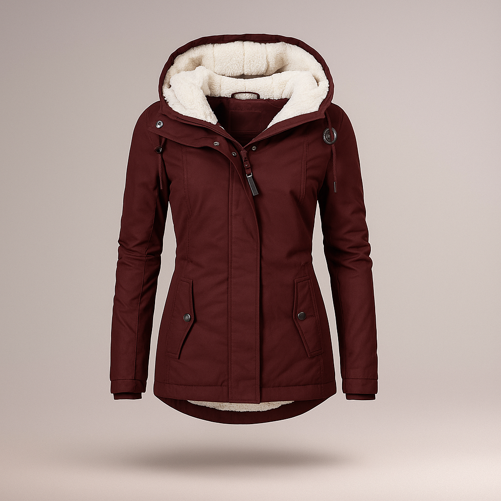 Fleecejacke mit verstellbarer Kapuze - Danna