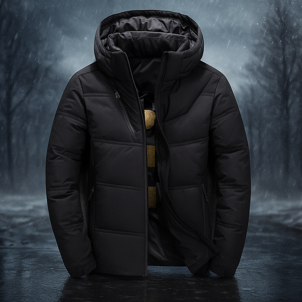 Gesteppte Kapuzenjacke mit urbanem Design - Narel