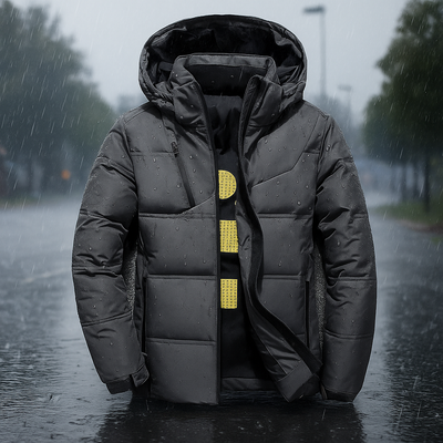 Gesteppte Kapuzenjacke mit urbanem Design - Narel