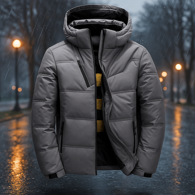 Gesteppte Kapuzenjacke mit urbanem Design - Narel