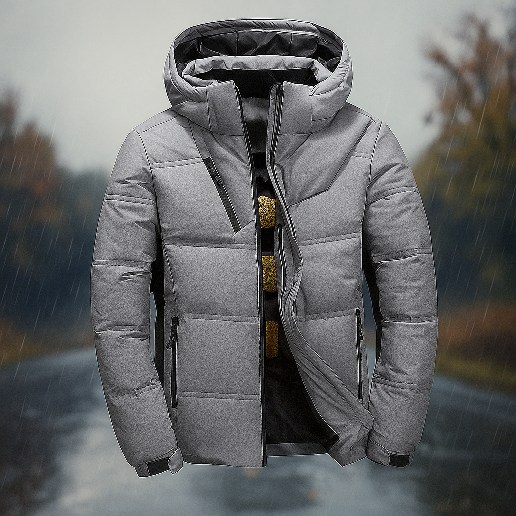 Gesteppte Kapuzenjacke mit urbanem Design - Narel
