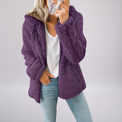 Schaffelljacke mit Kapuze für Frauen - Mar