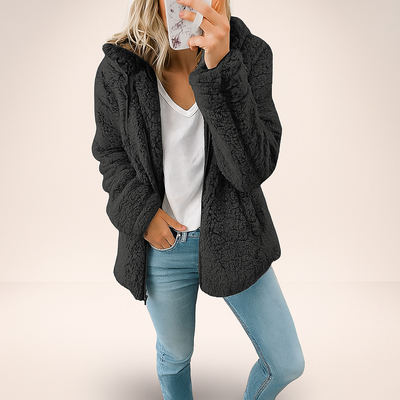 Schaffelljacke mit Kapuze für Frauen - Mar