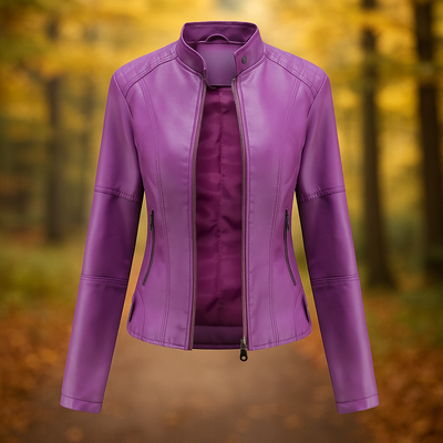 Damen Lederjacke im Bikerstil - Annelise