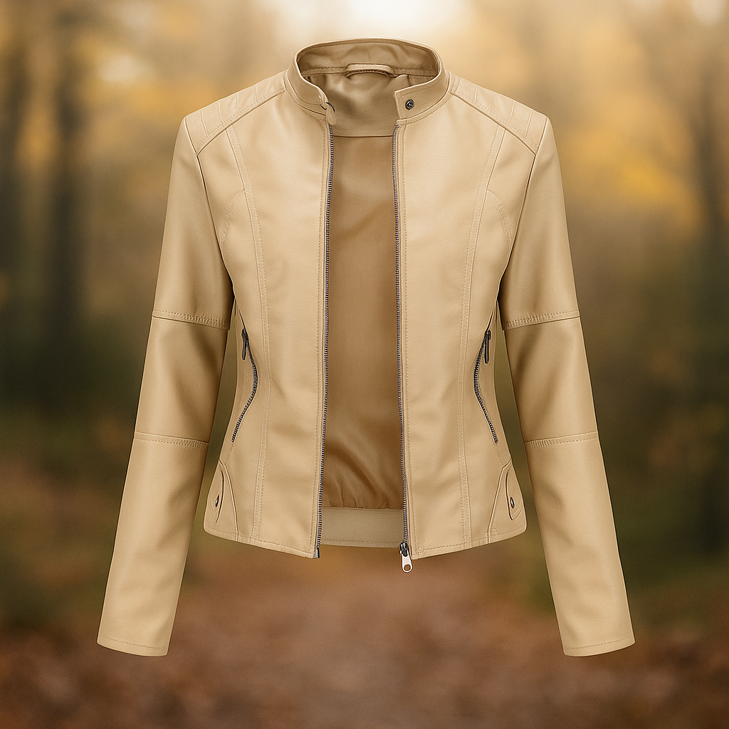 Damen Lederjacke im Bikerstil - Annelise