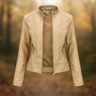 Damen Lederjacke im Bikerstil - Annelise