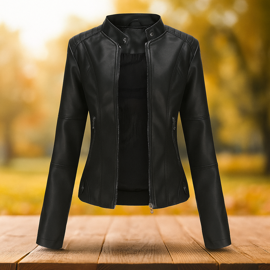 Damen Lederjacke im Bikerstil - Annelise