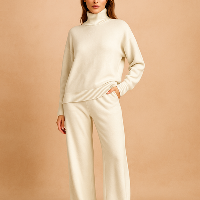 Strickpullover und weite Hose für Damen - Aveline