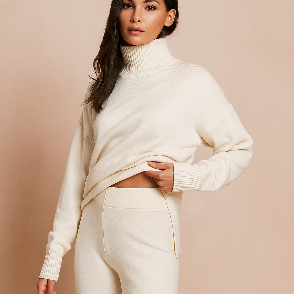 Strickpullover und weite Hose für Damen - Aveline